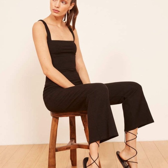 🌟nwot Reformation Essie ribbed Jumpsuit size med - Picture 2 of 5